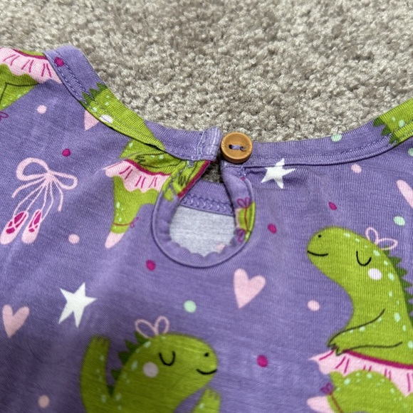 Little Bum Bums/Bums & Roses Dinosaur Ballerina Bodysuit Twirl - Picture 7 of 7